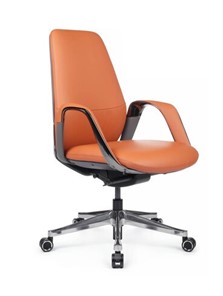 Офисное кресло Napoli-M (YZPN-YR021), Оранжевая кожа/Серая кожа в Челябинске - предосмотр