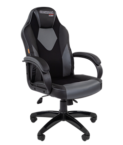 Кресло компьютерное CHAIRMAN GAME 17, цвет черный / серый в Златоусте