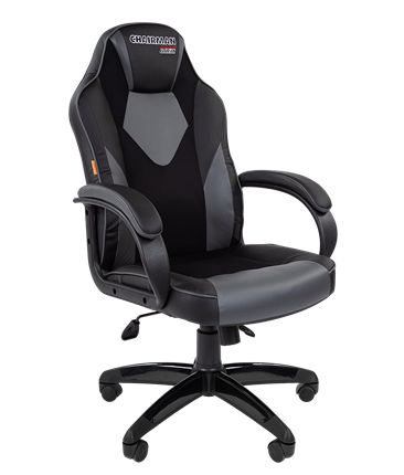 Кресло компьютерное CHAIRMAN GAME 17, цвет черный / серый в Копейске - изображение