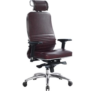 Офисное кресло Samurai KL-3.04, темно-бордовый в Копейске
