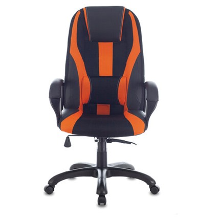 Компьютерное кресло Brabix Premium Rapid GM-102 (экокожа/ткань, черно/оранжевое) в Челябинске - изображение