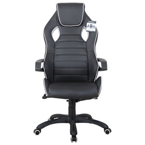 Офисное кресло Brabix Techno Pro GM-003 (экокожа, черное/серое, вставки серые) в Миассе - предосмотр