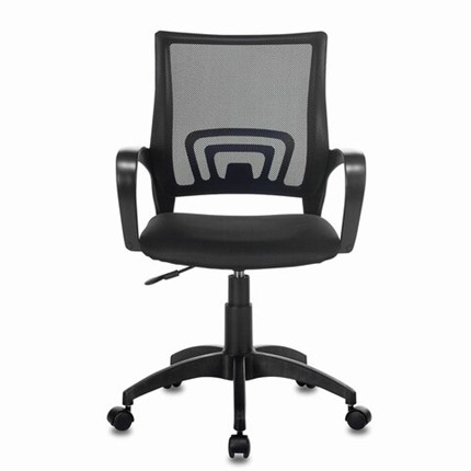 Офисное кресло Brabix Fly MG-396 (с подлокотниками, сетка, черное) 532083 в Миассе - изображение