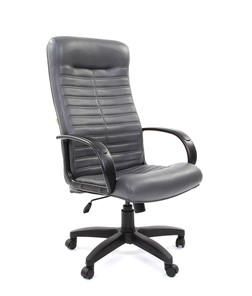 Кресло CHAIRMAN 480 LT, экокожа, цвет серый в Миассе