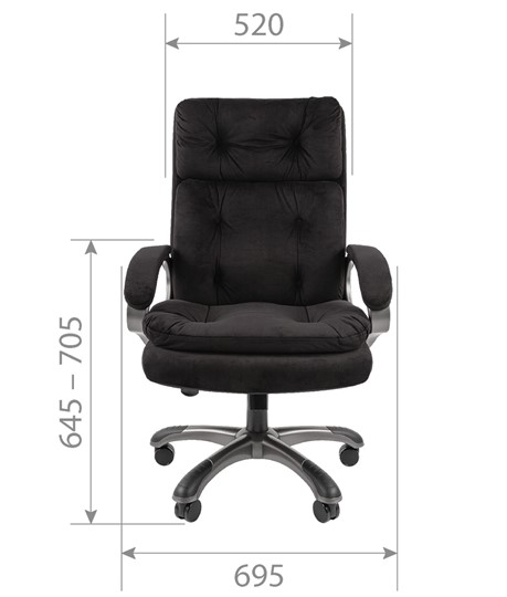 Офисное кресло CHAIRMAN 442 Ткань серая в Копейске - изображение 4