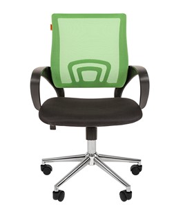 Кресло компьютерное CHAIRMAN 696 CHROME Сетка TWA-31 (зеленый) в Миассе - предосмотр 2