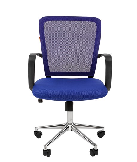 Кресло офисное CHAIRMAN 698 CHROME new Сетка TW-05 (синий) в Миассе - изображение 2