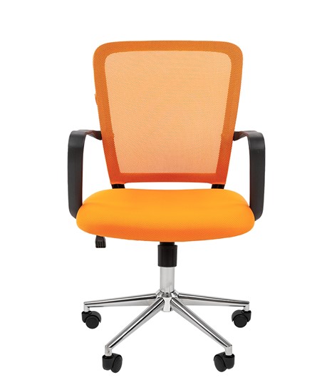 Компьютерное кресло CHAIRMAN 698 CHROME new Сетка TW-66 (оранжевый) в Магнитогорске - изображение 2
