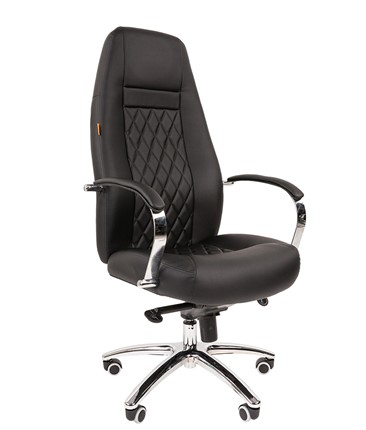 Офисное кресло CHAIRMAN 950 Экокожа черная в Копейске - изображение