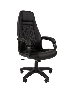 Кресло компьютерное CHAIRMAN 950LT Экокожа черная в Миассе