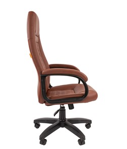 Кресло компьютерное CHAIRMAN 950LT Экокожа коричневая в Челябинске - предосмотр 2