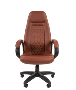Кресло компьютерное CHAIRMAN 950LT Экокожа коричневая в Челябинске - предосмотр 3