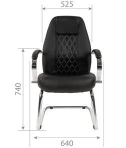 Офисное кресло CHAIRMAN 950V Экокожа черная в Челябинске - предосмотр 4
