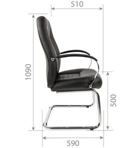 Офисное кресло CHAIRMAN 950V Экокожа черная в Челябинске - предосмотр 5