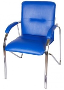 Офисный стул Самба СРП-036МП Люкс  голубой в Миассе