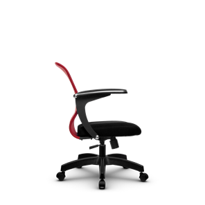 Кресло офисное SU-M-4/подл.160/осн.001, Красный/Черный в Челябинске - предосмотр 1