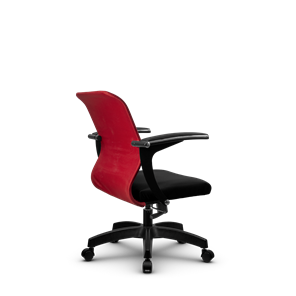 Кресло офисное SU-M-4/подл.160/осн.001, Красный/Черный в Челябинске - предосмотр 2