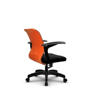 Компьютерное кресло SU-M-4/подл.160/осн.001, Оранжевый/Черный в Челябинске - предосмотр 2