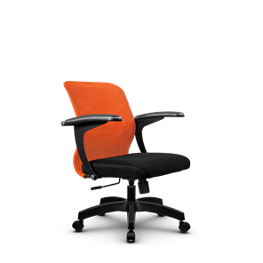 Компьютерное кресло SU-M-4/подл.160/осн.001, Оранжевый/Черный в Челябинске - предосмотр