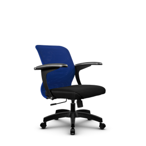 Компьютерное кресло SU-M-4/подл.160/осн.001, Синий/Черный в Миассе