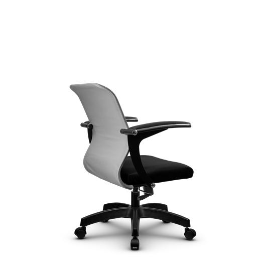 Кресло компьютерное SU-M-4/подл.160/осн.001, Светло-серый/Черный в Копейске - изображение 2