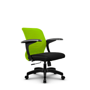 Кресло офисное SU-M-4/подл.160/осн.001, Зеленый/Черный в Челябинске - предосмотр