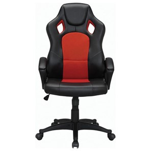 Компьютерное кресло Brabix Rider EX-544 (экокожа черная/ткань красная) в Челябинске