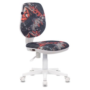 Офисное кресло Brabix Fancy MG-201W (без подлокотников, пластик белый, с рисунком "Graffity") 532415 в Миассе