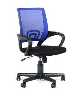 Кресло офисное CHAIRMAN 696 black Сетчатый акрил DW61 синий в Копейске