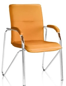 Офисный стул Samba Chrome оранжевый в Челябинске