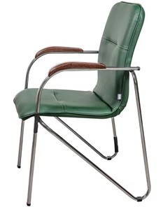 Офисный стул Samba Chrome темнно-зеленый в Челябинске