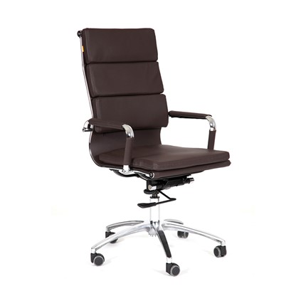 Кресло CHAIRMAN 750 экокожа коричневая в Миассе - изображение
