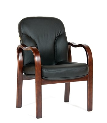 Кресло CHAIRMAN 658 Натуральная кожа черный в Магнитогорске - изображение