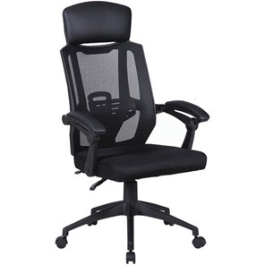 Офисное кресло Brabix Nexus ER-401 (с подлокотниками, черное) 531835 в Магнитогорске