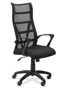 Офисное кресло ДамОфис 5600, черное в Миассе