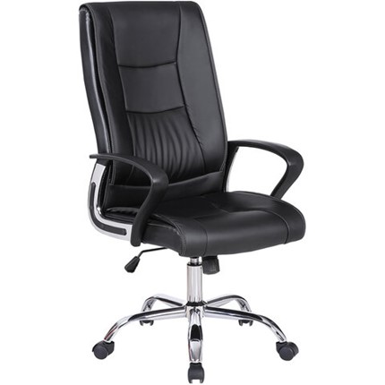 Компьютерное кресло Brabix Forward EX-570 (хром, экокожа, черное) 531837 в Миассе - изображение