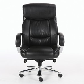 Кресло офисное Brabix Premium Direct EX-580 (хром, рециклированная кожа, черное) в Миассе