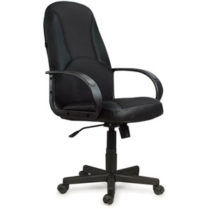 Компьютерное кресло BRABIX "City EX-512", кожзаменитель черный, ткань черная, TW, 531407 в Миассе