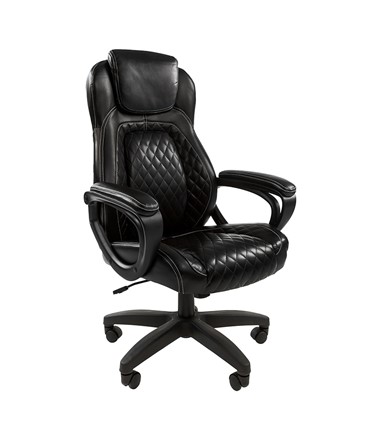 Компьютерное кресло CHAIRMAN 432, экокожа, цвет черный в Миассе - изображение