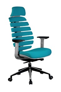 Кресло Riva Chair SHARK (Лазурный/серый) в Копейске