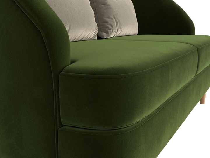Офисный диван Атико, Зеленый\Бежевый (Микровельвет) в Копейске - изображение 3