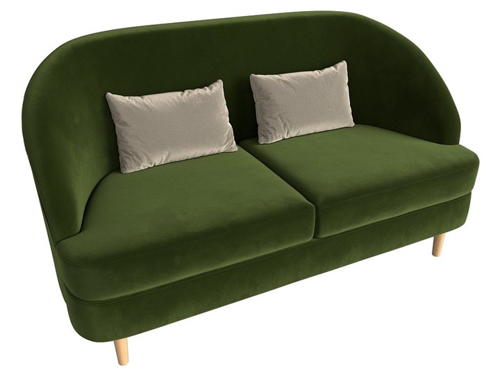 Офисный диван Атико, Зеленый\Бежевый (Микровельвет) в Копейске - изображение 4