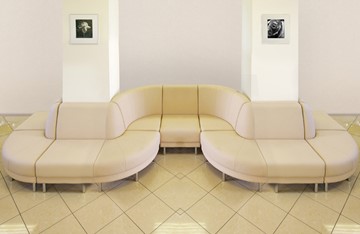 Офисный диван мягкий модульный Александрия 7-ми местный в Челябинске - предосмотр 4