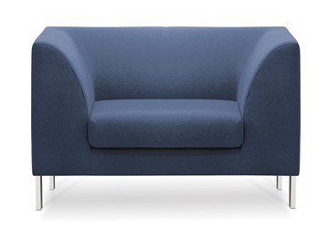 Мягкое офисное кресло Сиеста, ткань Bahama / синяя в Челябинске