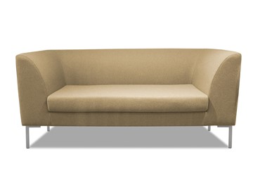 Офисный диван мягкий Сиеста 2-местный, ткань Bahama / бежевая в Магнитогорске