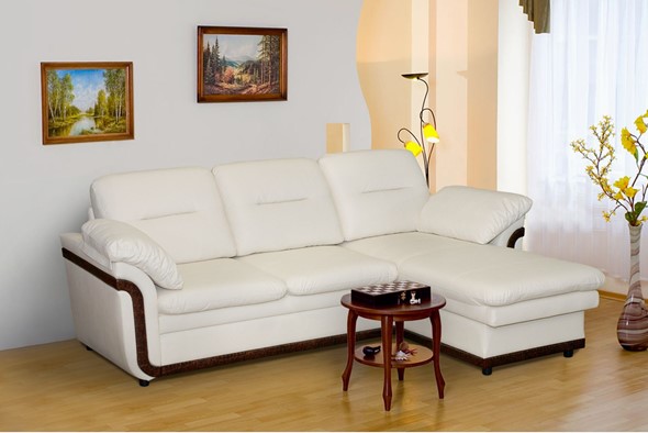 Угловой диван Лион (с оттоманкой) в Миассе - изображение