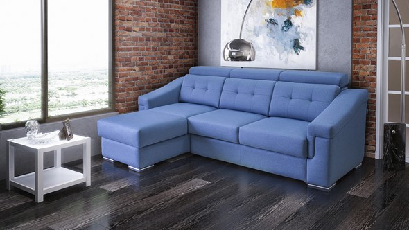 Угловой диван Матрица 27 ТТ с оттоманкой в Златоусте - изображение