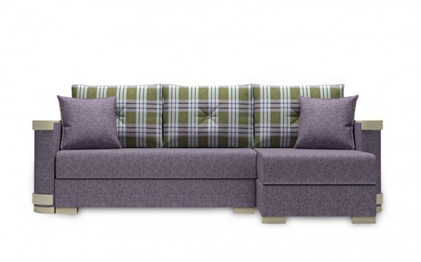Угловой диван Serena 210 (Uno roze grey + kenturi sage) в Челябинске - изображение