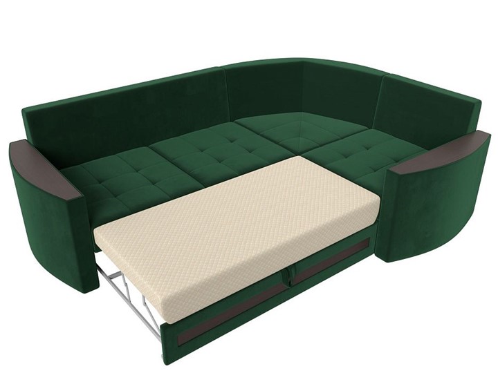 Угловой диван Белла, Зеленый (Велюр) в Челябинске - изображение 1
