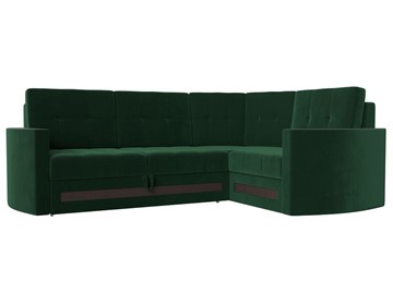 Угловой диван Белла, Зеленый (Велюр) в Челябинске